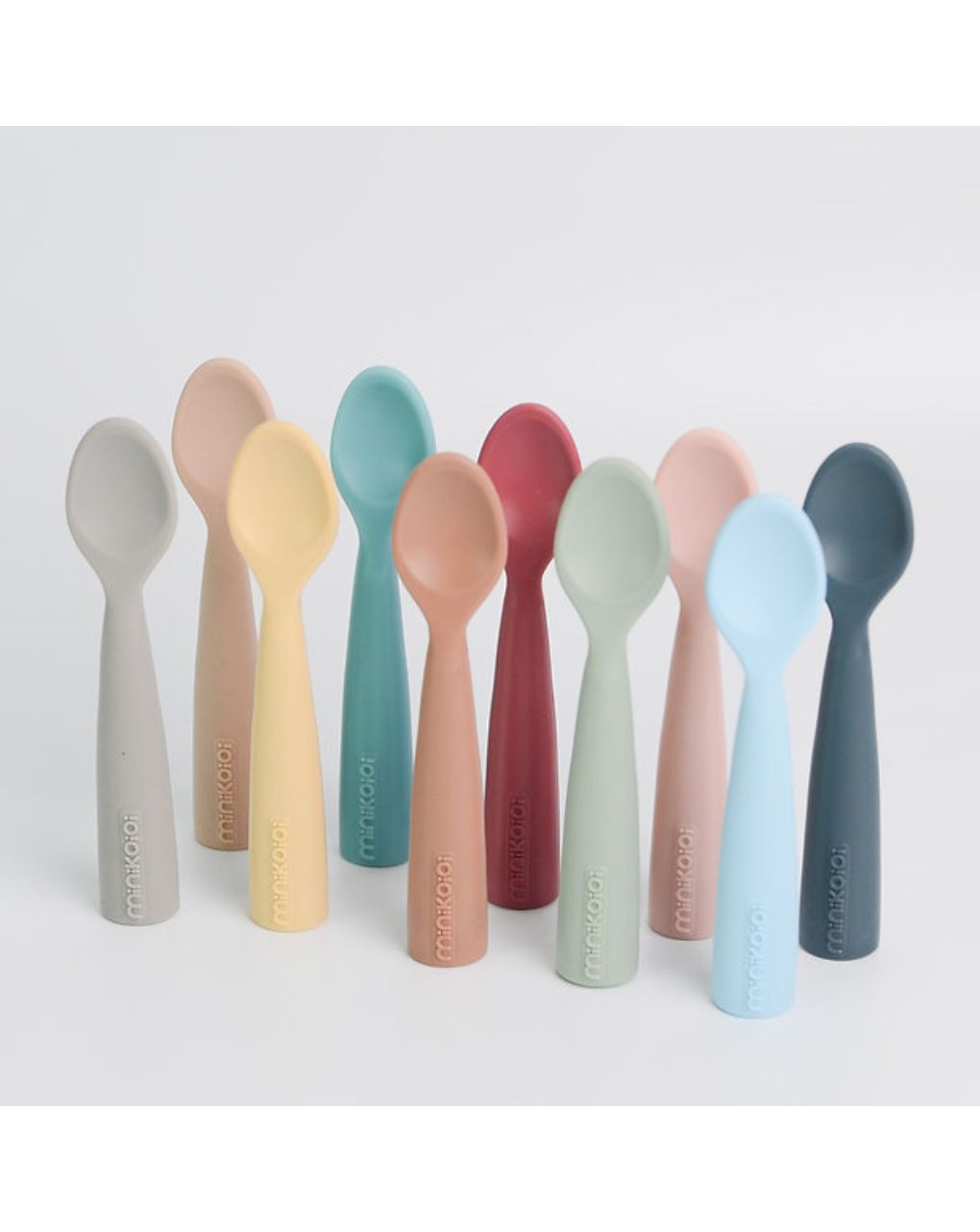 Minikoioi κουτάλι σιλικόνης scooper 6m+ pink 0907-101140002 - MinikOiOi