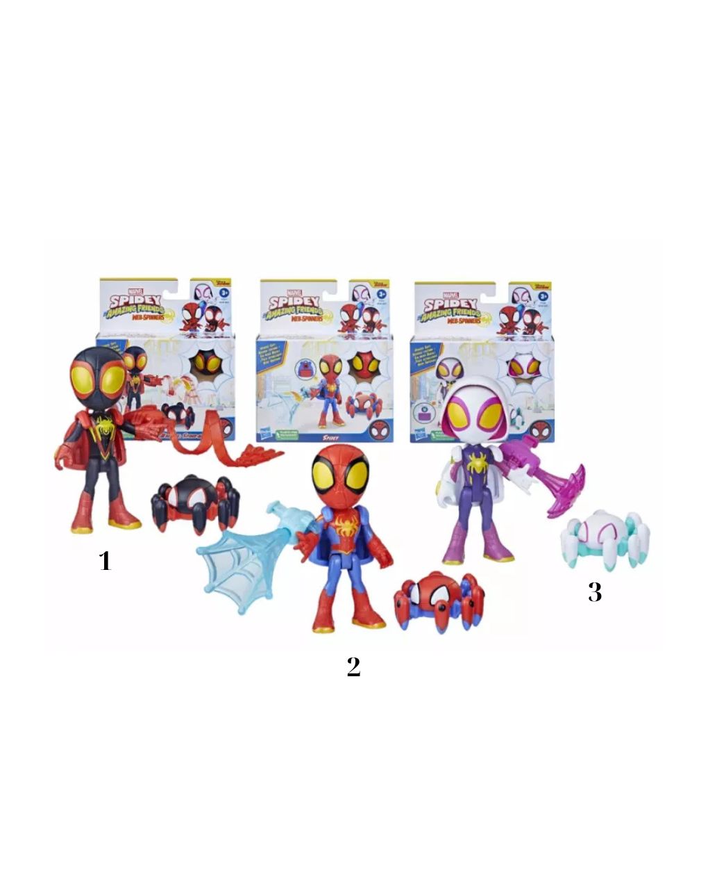 Marvel spidey and his amazing friends webspinner spidey 10cm σε διάφορα σχέδια, f8143