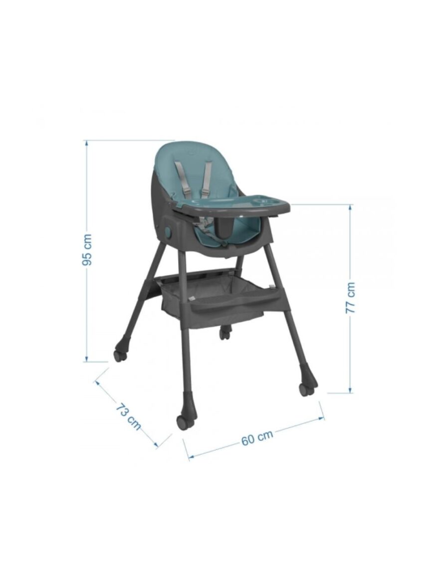 Bebe stars καρέκλα φαγητού comfy 2σε1 petrol 6m+, 865-184 - Bebe Stars