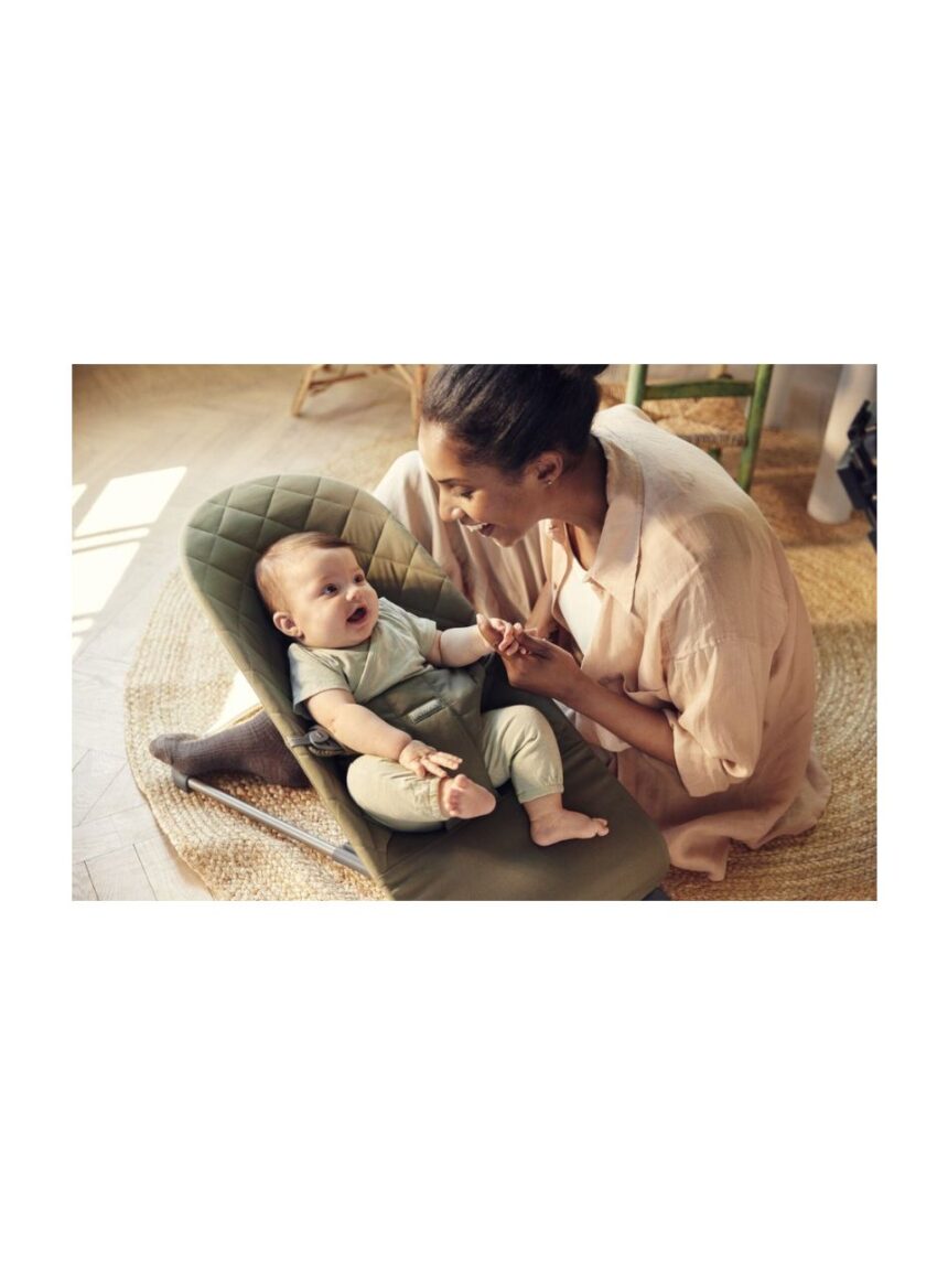 Babybjorn - ριλάξ bliss, woven, classic quilt, dark green - Baby Bjorn