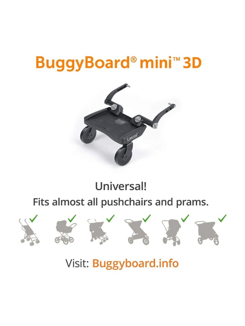 Lascal buggy board σανίδα για δεύτερο παιδί mini 3d blue - Lascal