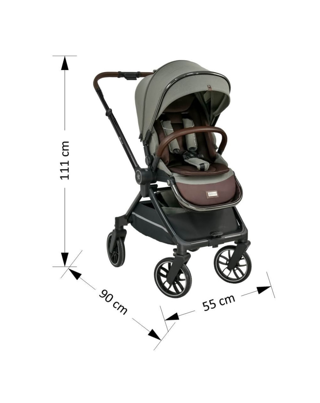 Bebe stars πολυκαρότσι mirage 3σε1 olive, 330-189 - Bebe Stars