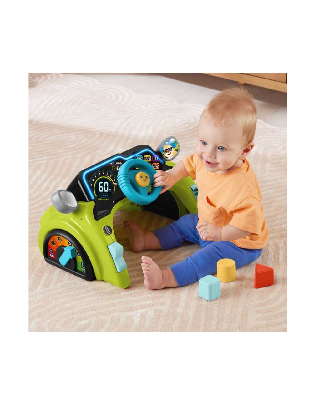 Mattel fisher price laugh & learn sit & steer driver εκπαιδευτικό αυτοκινητάκι, hyr91 - Fisher-Price