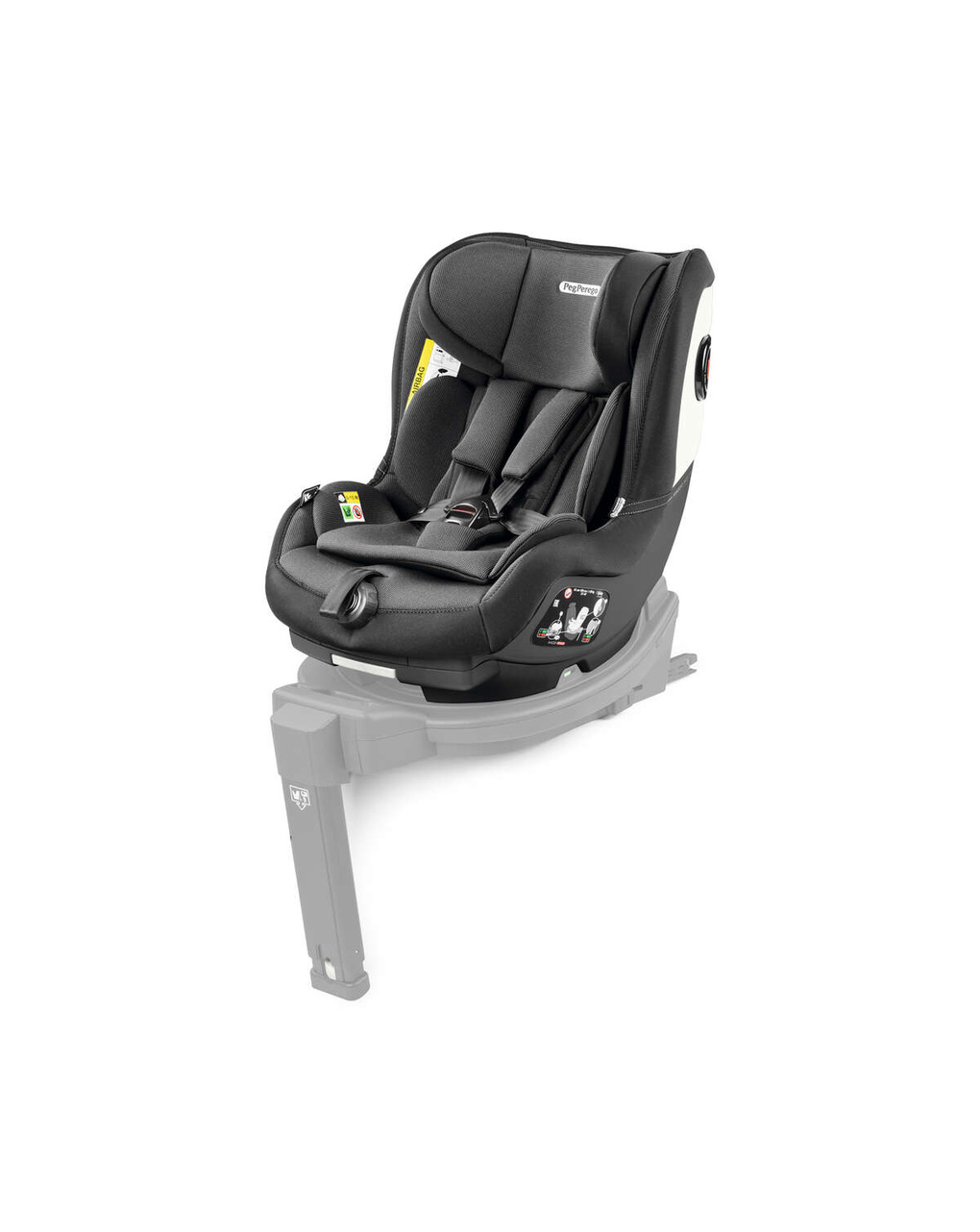 Peg perego παιδικό κάθισμα αυτοκινήτου viaggio twist i-size(61-105cm), crystal black