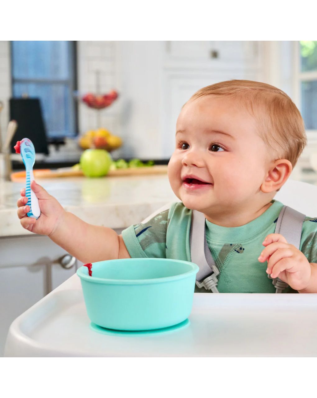 Munchkin μαλακά κουταλάκια 3τμχ μπλε/πράσινο 4m+ 90262 - Munchkin