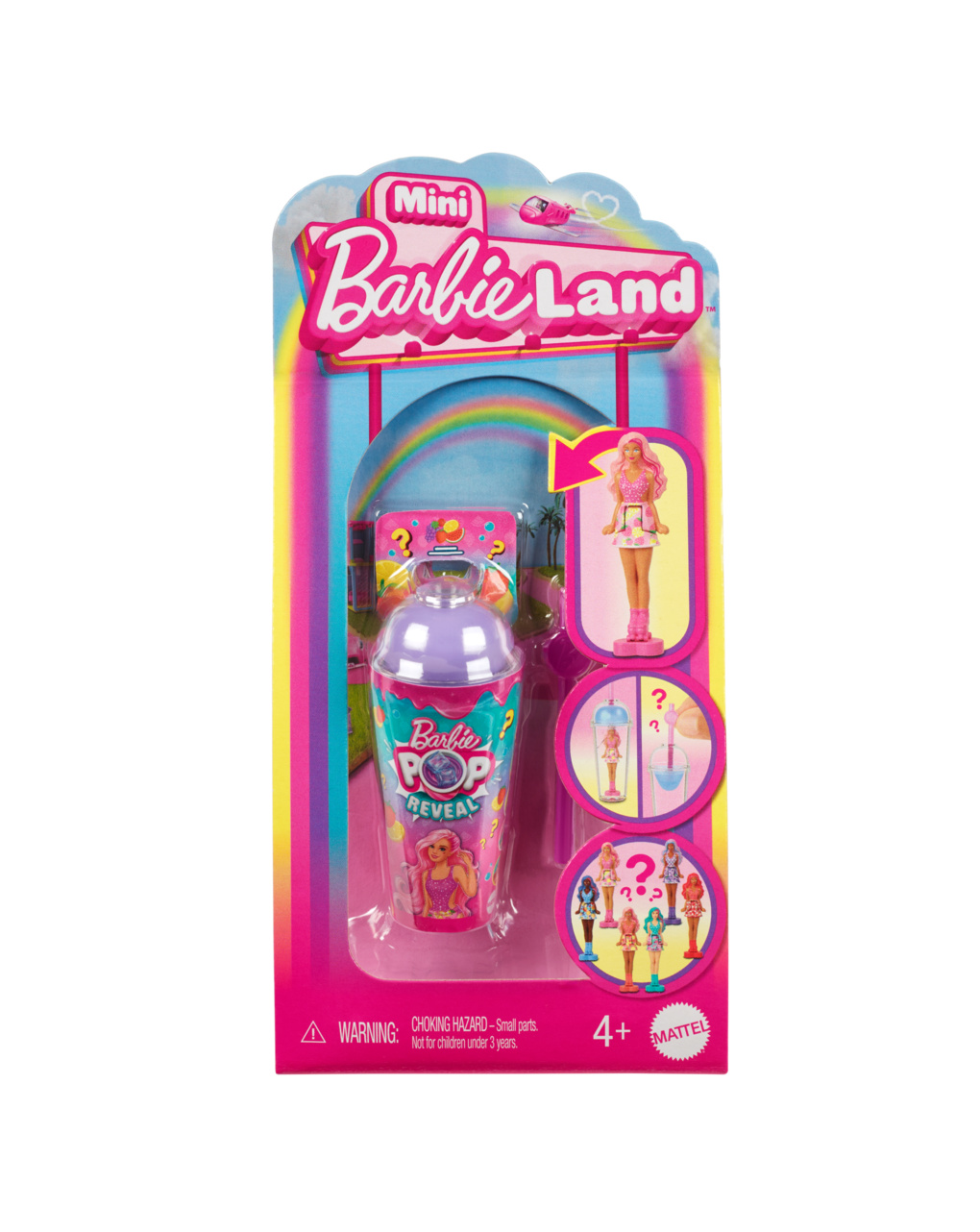 Mattel barbie mini barbieland pop reveal κούκλα έκπληξη - 6 σχέδια hym26