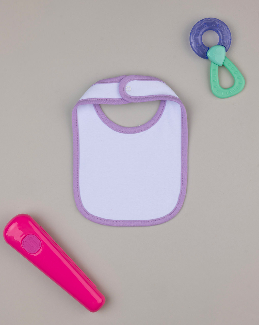 βρεφική σαλιάρα λευκή με αρκουδάκια για κορίτσι - Prénatal