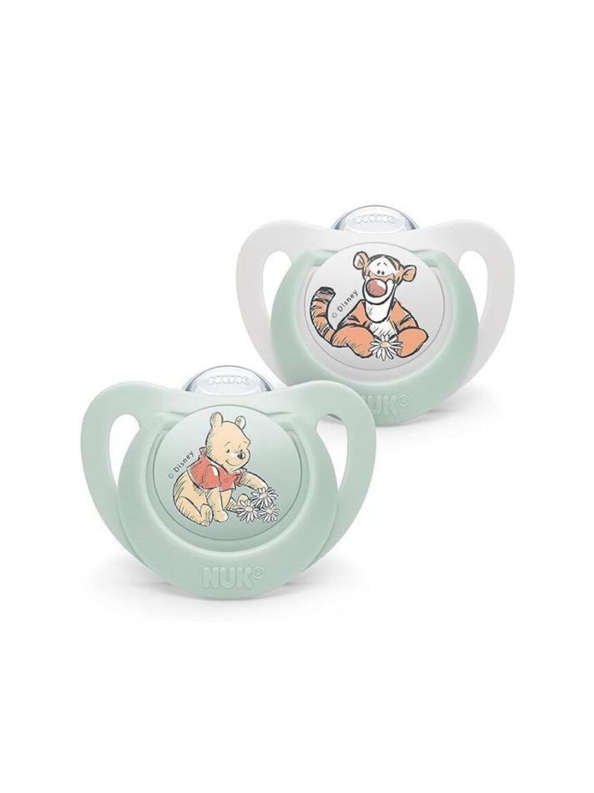 Nuk disney winnie the pooh πιπίλα σιλικόνης 0-6m σε 2 σχέδια - Nuk