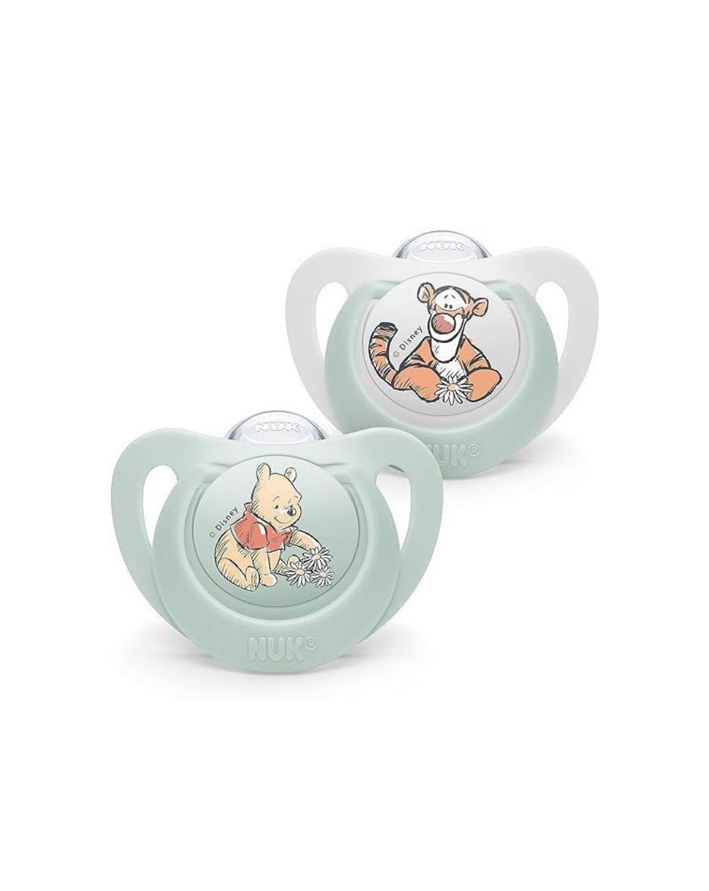 Nuk disney winnie the pooh πιπίλα σιλικόνης 0-6m σε 2 σχέδια