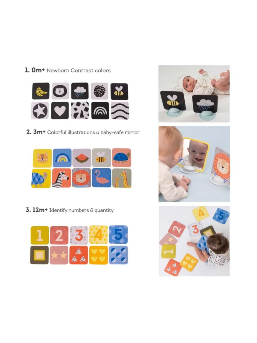 Taf toys παιχνίδι με κάρτες my 1st tummy time cards t-12835 - Taf-toys