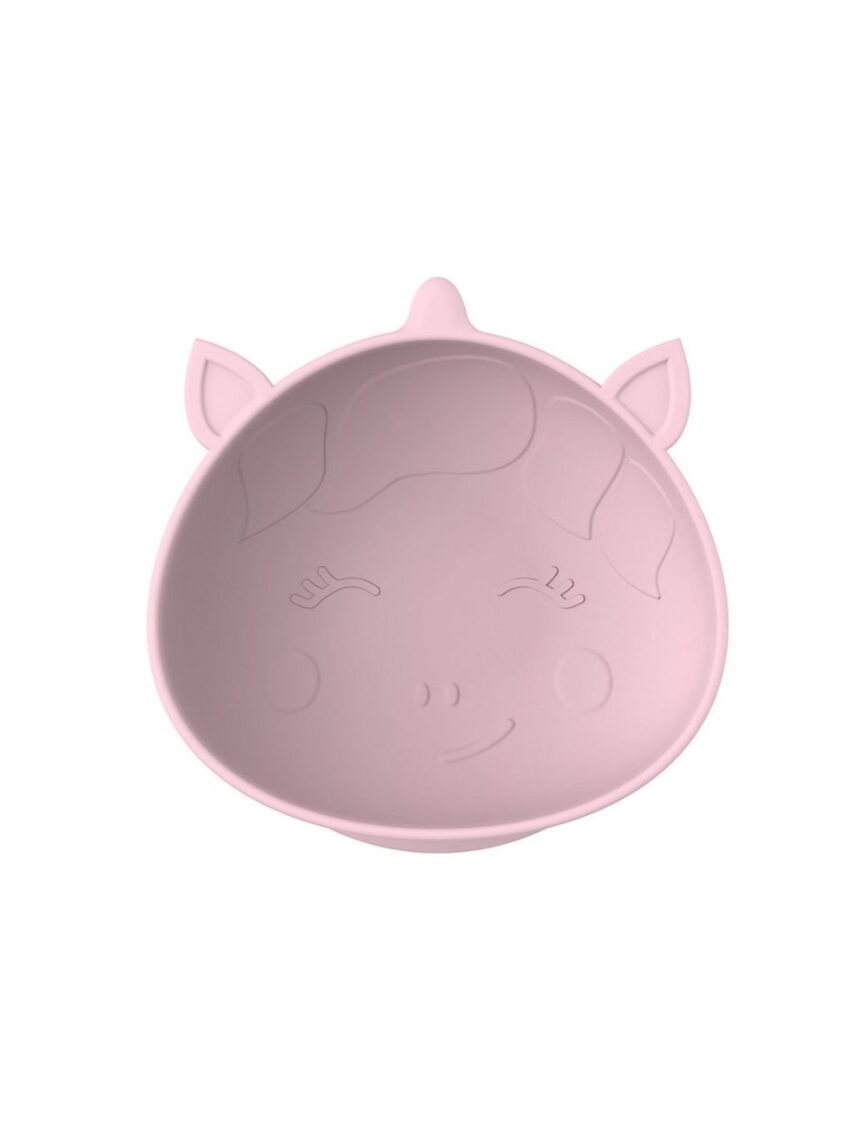 Melii μπολ σιλικόνης με βεντούζα unicorn 2τμχ - MELII