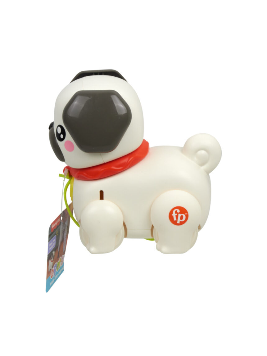 Mattel fisher-price συρρόμενο σκυλάκι pug παιχνίδι με σχοινάκι για τράβηγμα htw94 - Fisher-Price