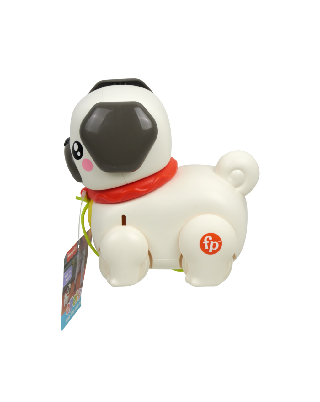 Mattel fisher-price συρρόμενο σκυλάκι pug παιχνίδι με σχοινάκι για τράβηγμα htw94 - Fisher-Price