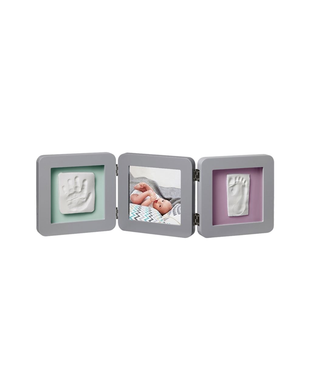 Baby art κορνίζα με αποτύπωμα my baby touch 2 cast grey - Baby Art