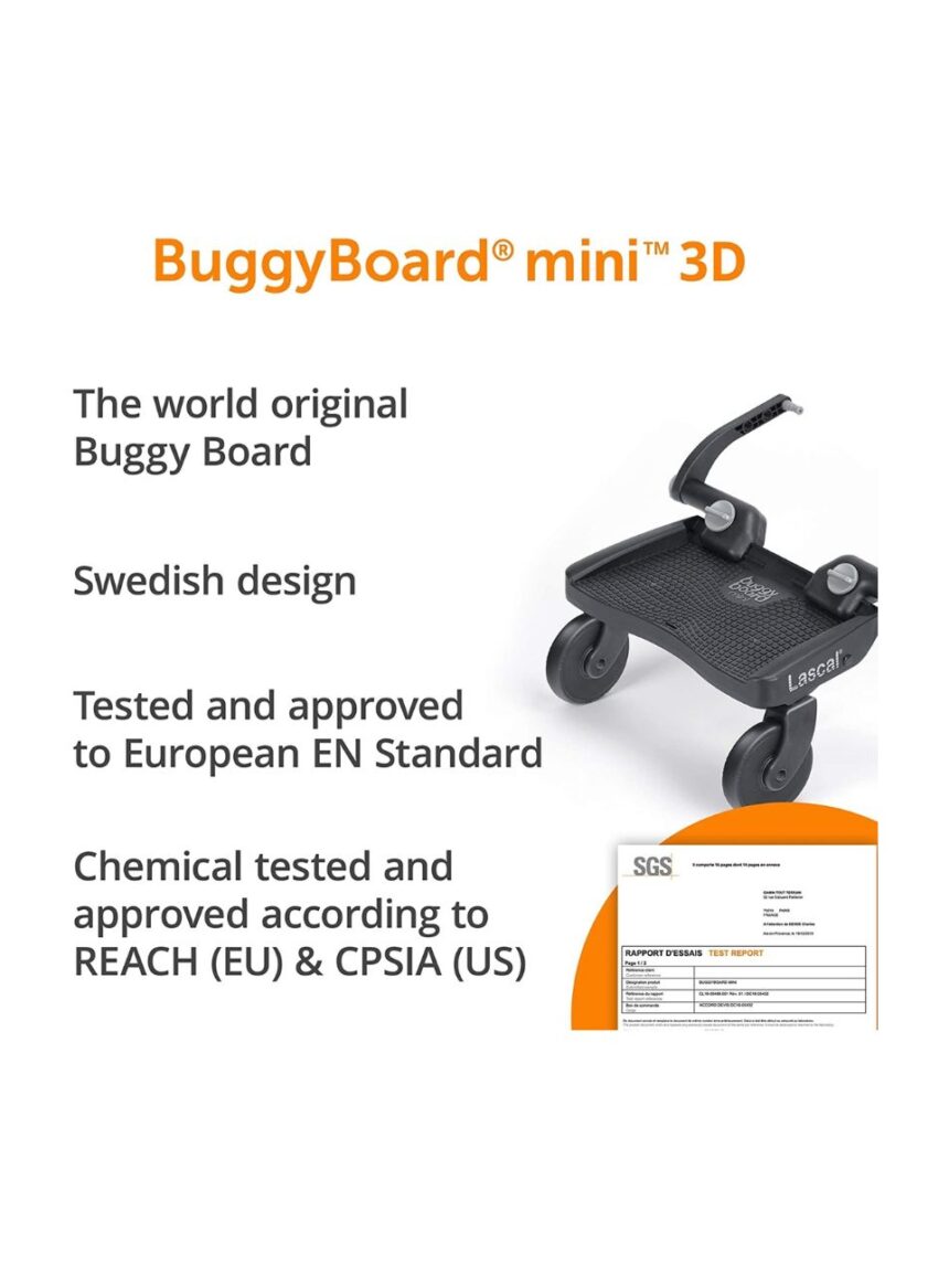 Lascal buggy board σανίδα για δεύτερο παιδί mini 3d blue - Lascal