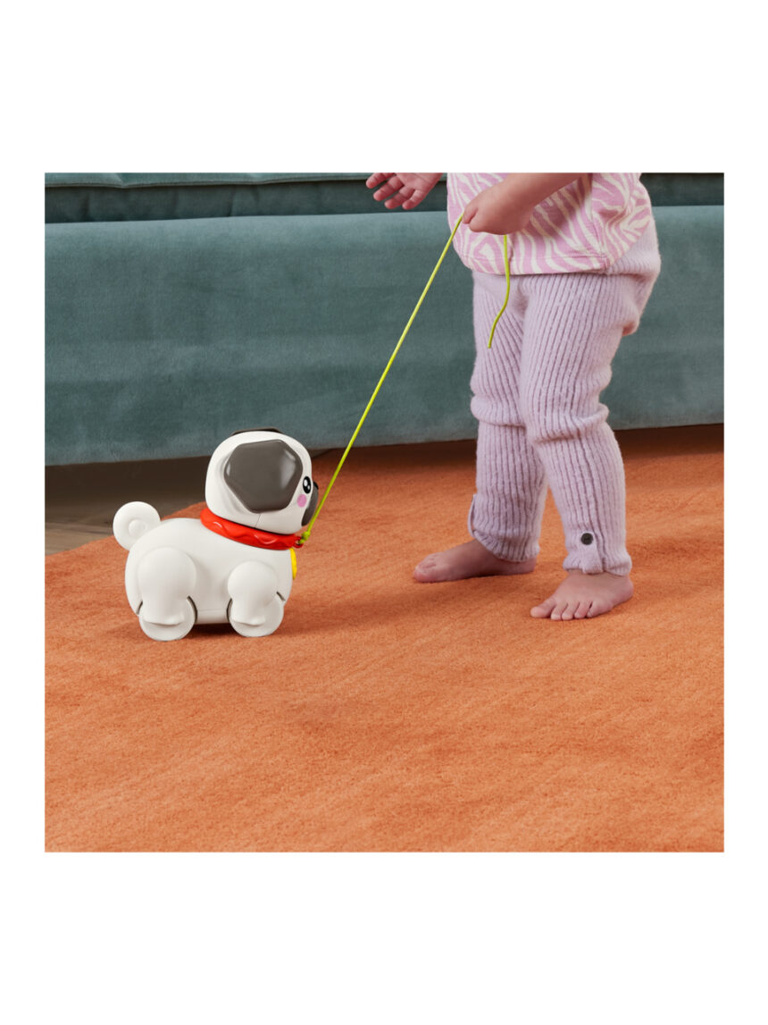 Mattel fisher-price συρρόμενο σκυλάκι pug παιχνίδι με σχοινάκι για τράβηγμα htw94 - Fisher-Price