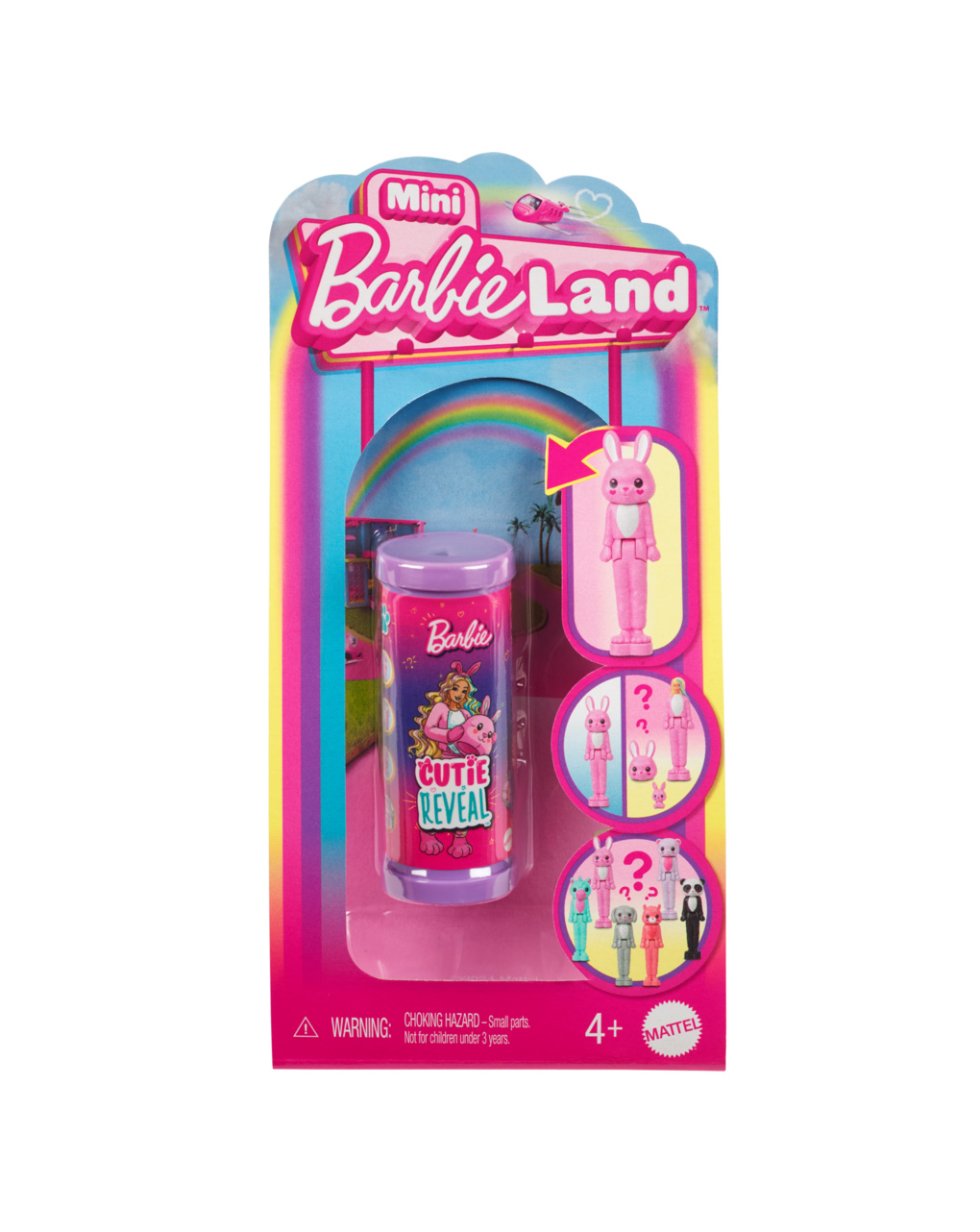 Mattel barbie mini barbieland cutie reveal 1τμχ σε διάφορα σχέδια, hym25