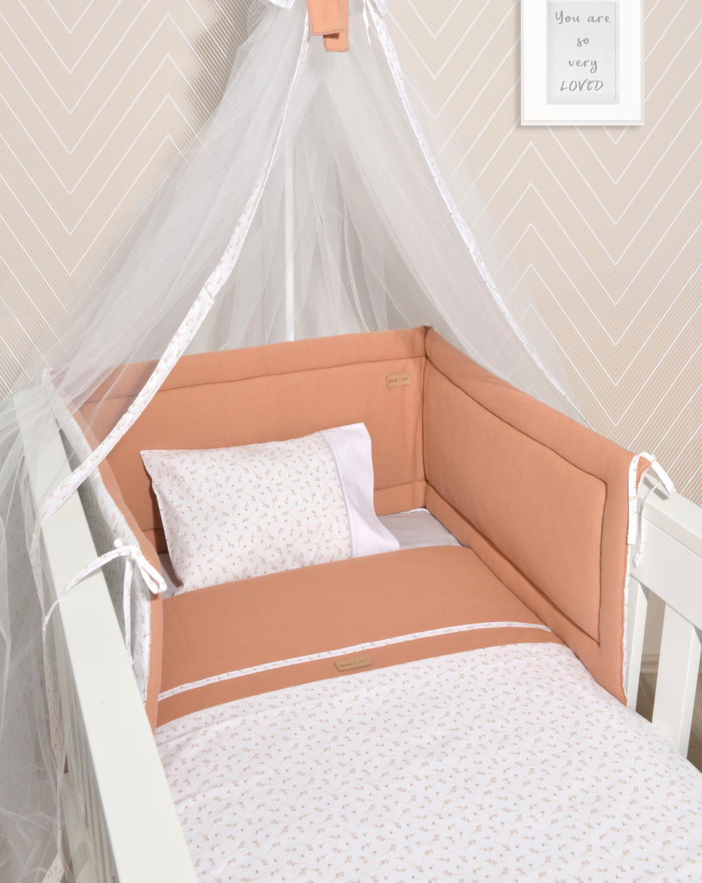 Baby oliver σετ πάπλωμα και παπλωματοθήκη κεραμιδί 46-6700/400 - BABY OLIVER