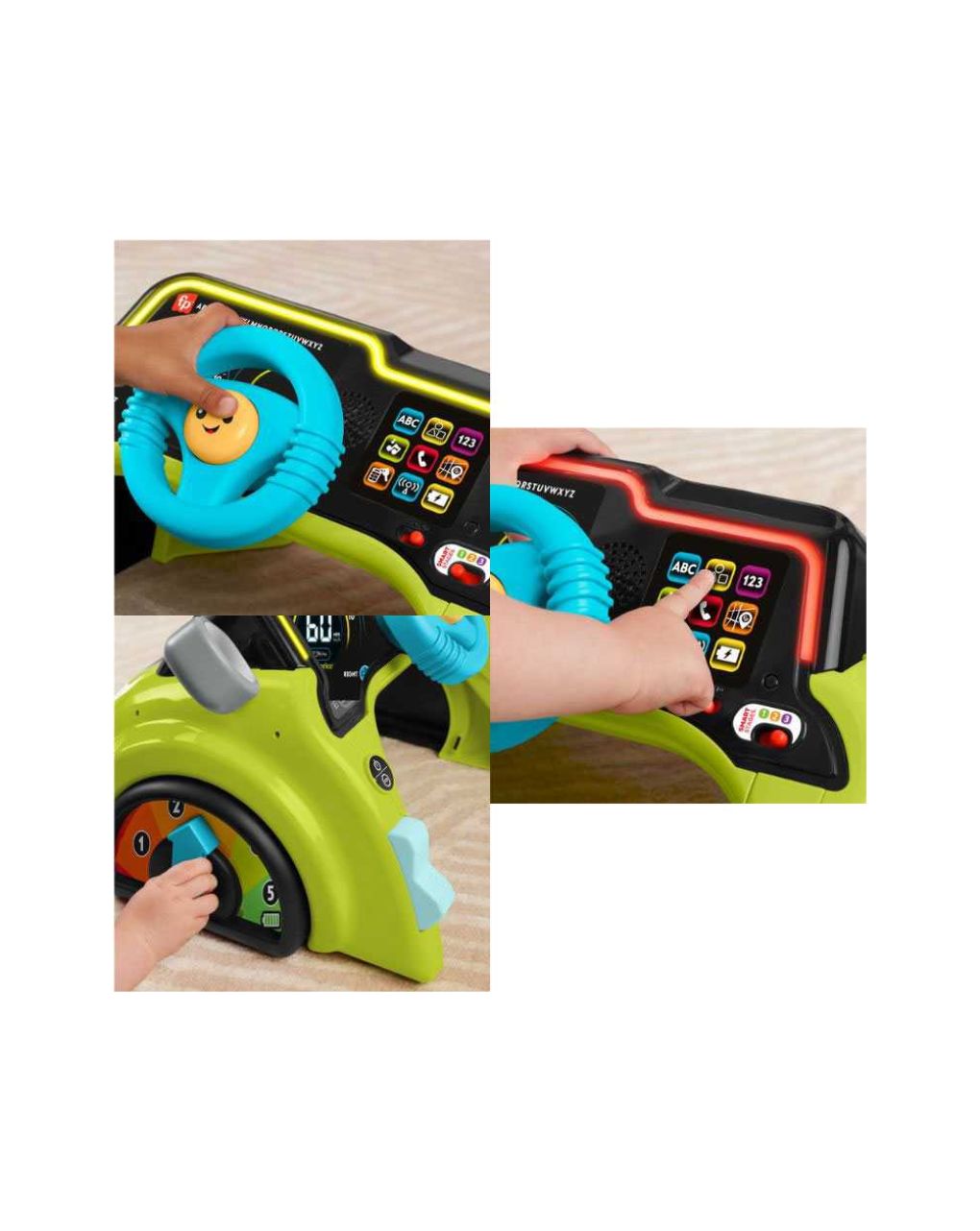 Mattel fisher price laugh & learn sit & steer driver εκπαιδευτικό αυτοκινητάκι, hyr91 - Fisher-Price