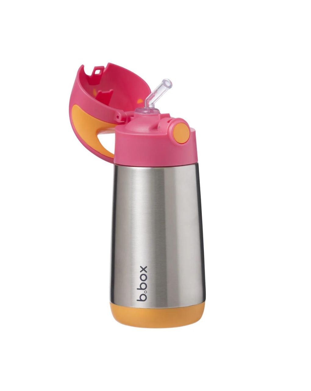 B.box ισοθερμικό παγούρι με καλαμάκι 350ml strawberry shake, bb451 - BBOX