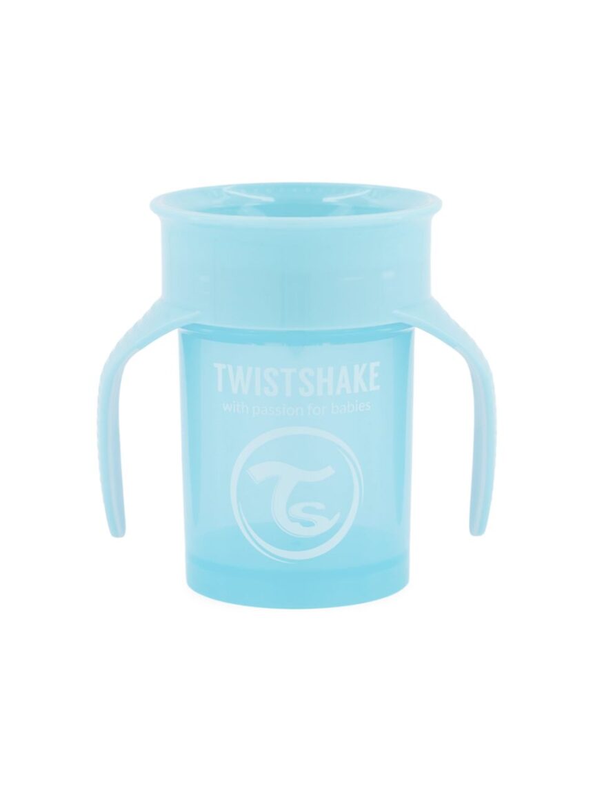 Twistshake κύπελλο spill-free 360° 230ml 6m+ pastel blue 32-08-78929 - Twistshake