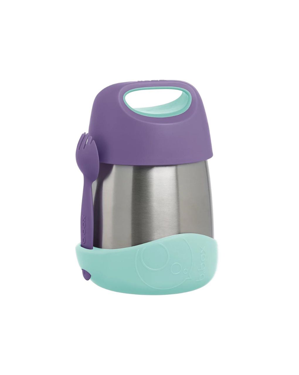 B.box ανοδείδωτος θερμός φαγητού 335ml με λαβές 6m+ lilac pop, bb400503 - BBOX