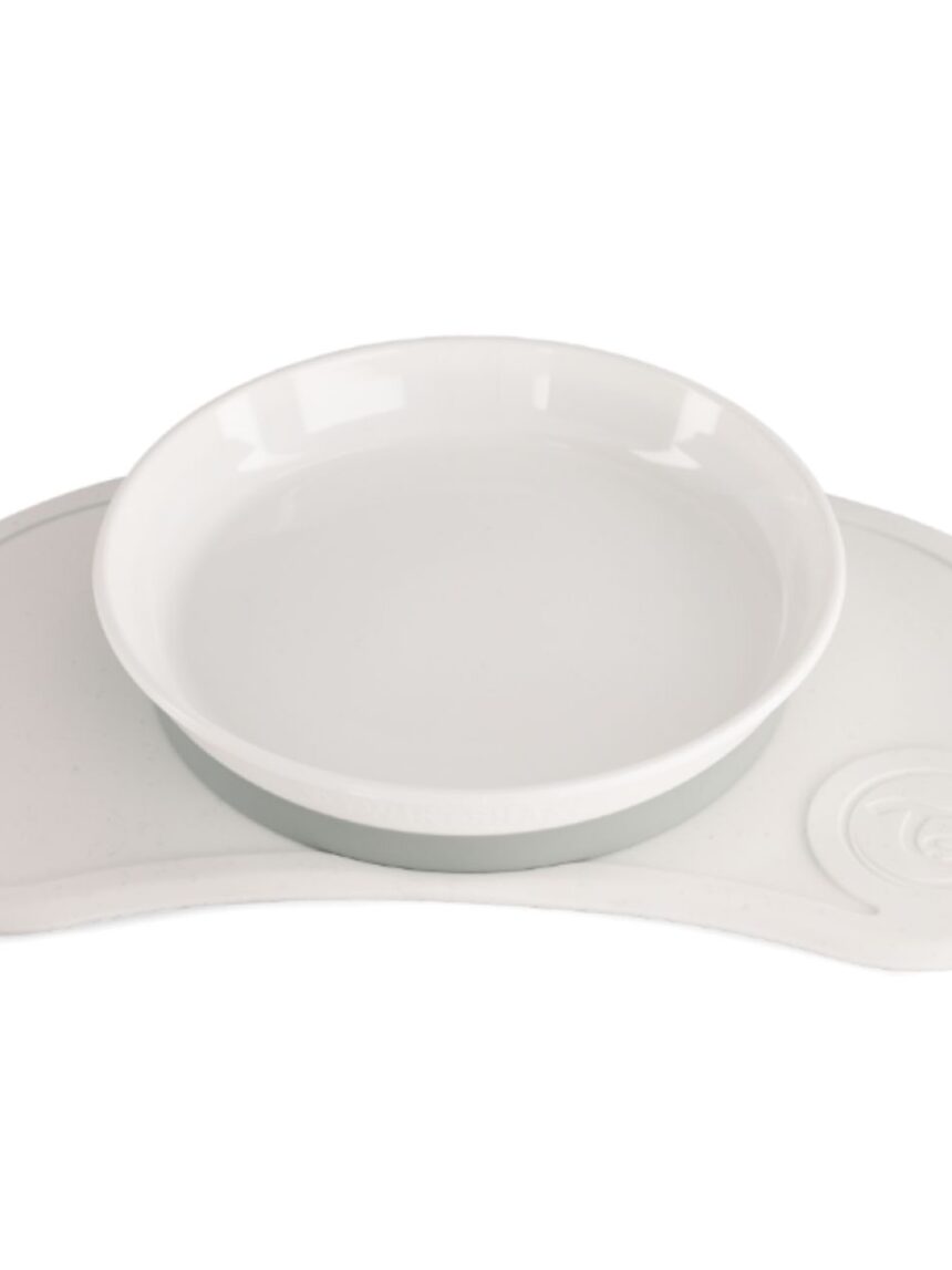 Twistshake σουπλά click-mat mini & πιάτο λευκό 32-08-78443 - Twistshake