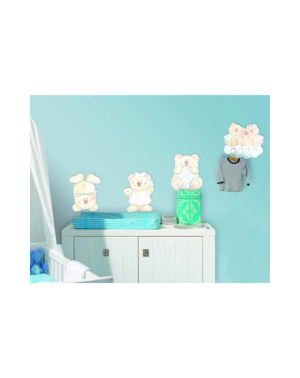 Home decor smiling bear brothers διακόσμηση τοίχου 3τμχ - HDL