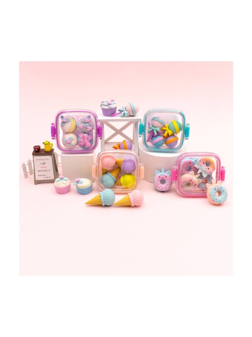 γόμες fancy erasers in lunchbox: delicious desserts σε 4 σχέδια - LITTLE TREE