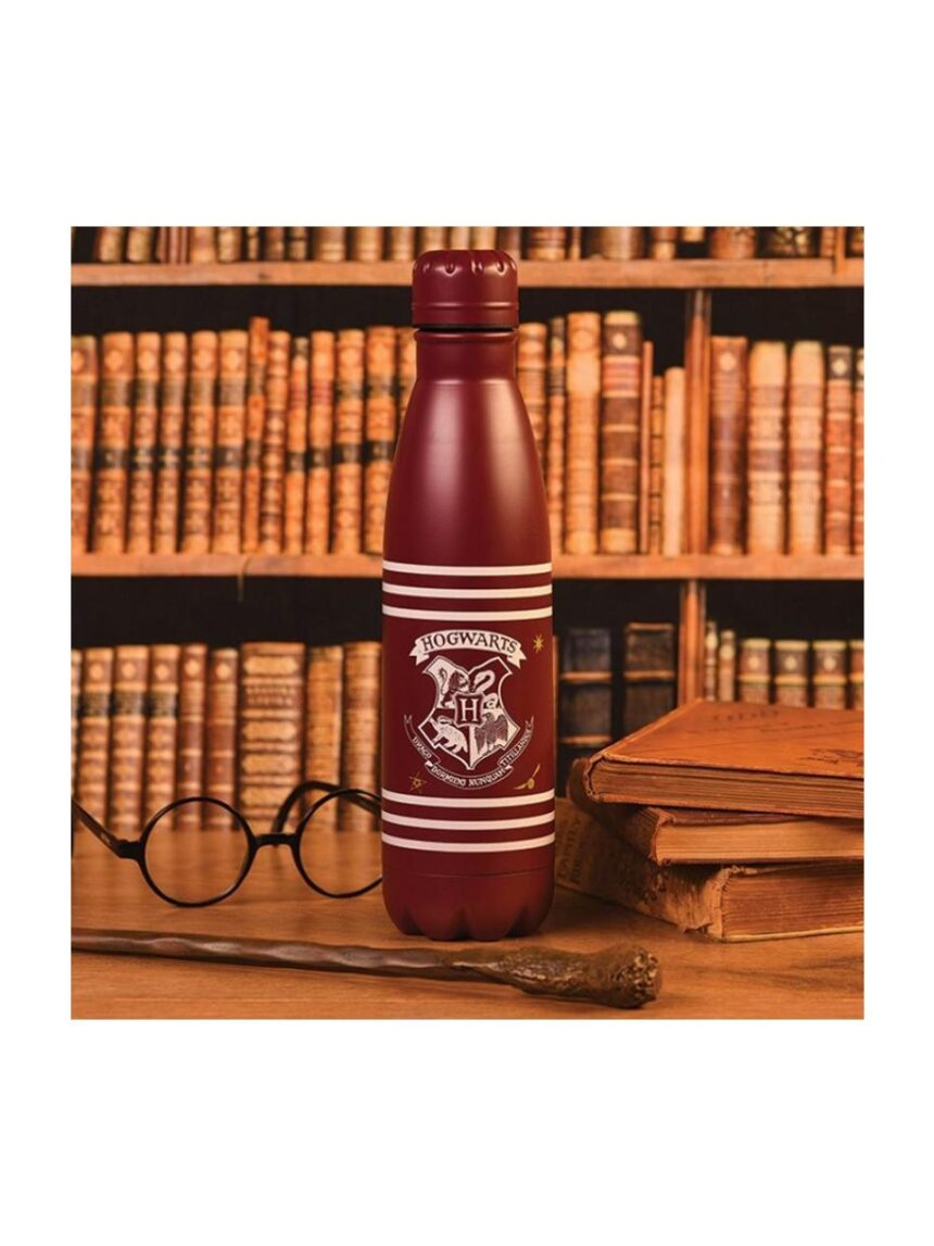 μεταλλικό μπουκάλι 550ml harry potter (classic crest burgundy stripes) - PYRAMID