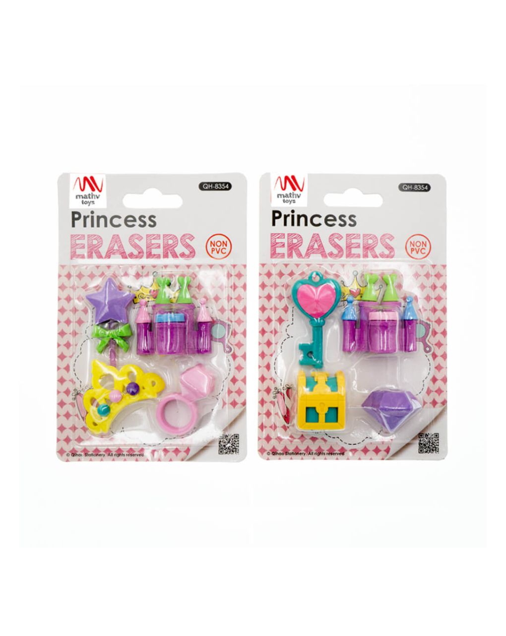 Fancy eraser set: princess σε 2 σχέδια