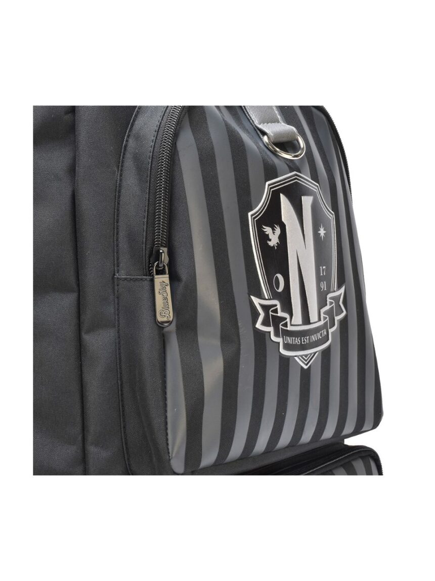 σχολική τσάντα wednesday backpack – premium – nevermore - BLUE SKY