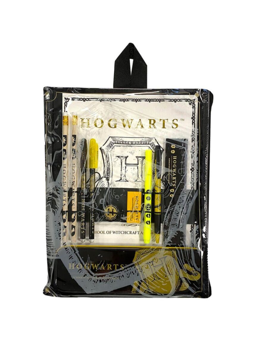 Harry potter bumper stationery set – hogwarts shield - BLUE SKY