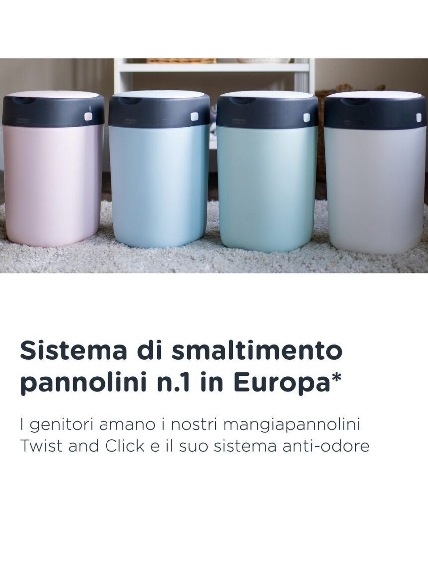 Tommee tippee twist & click κάδος απόρριψης πάνας πράσινο, 85102501 - Sangenic