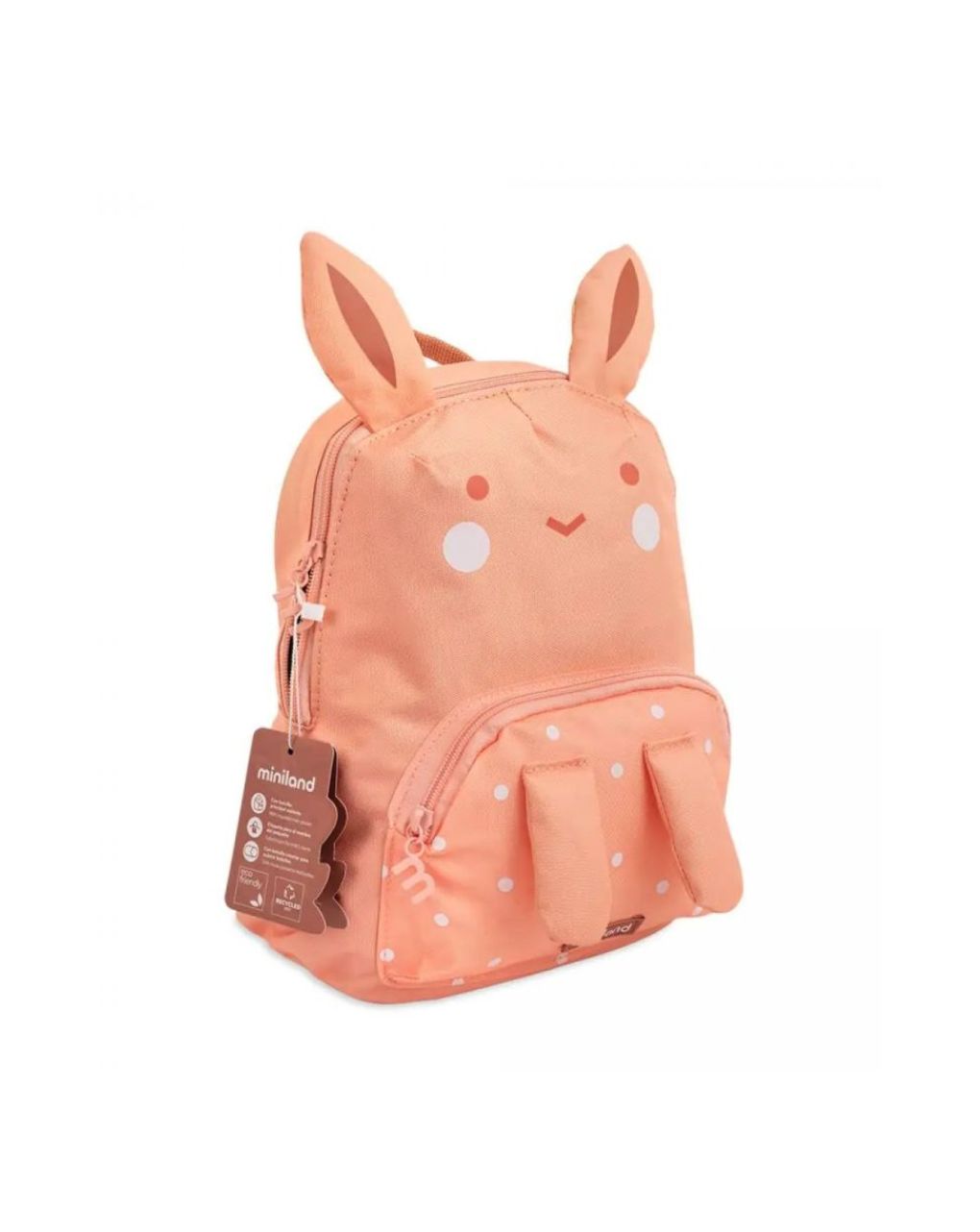 Miniland ισοθερμική παιδική τσάντα ecothermibag pink bunny, ml89557 - Miniland