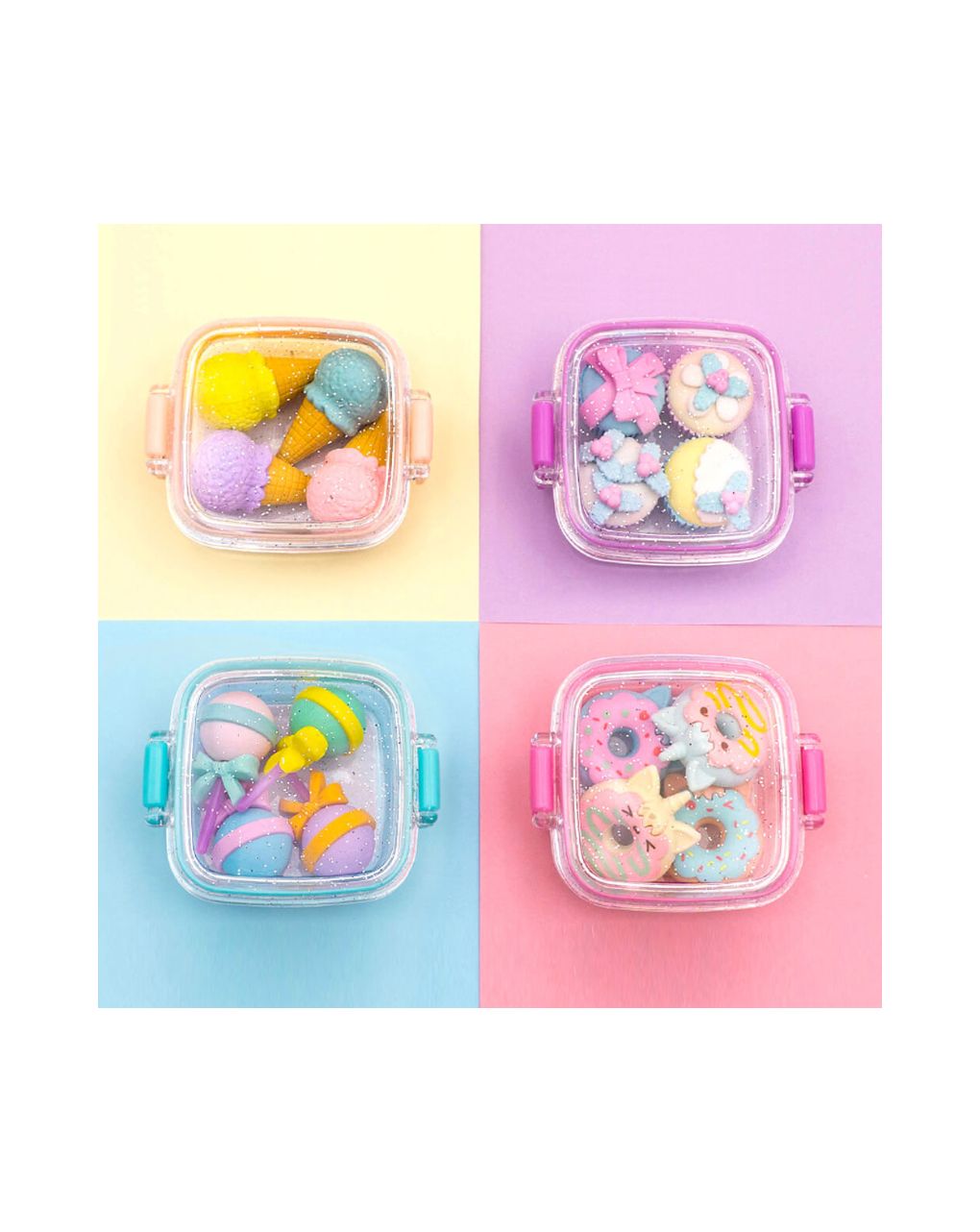 γόμες fancy erasers in lunchbox: delicious desserts σε 4 σχέδια - LITTLE TREE