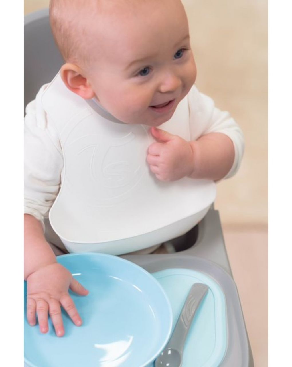 Twistshake σετ 3 κουταλάκια ταΐσματος 4m+ παστελ γκρι 32-08-78184 - Twistshake