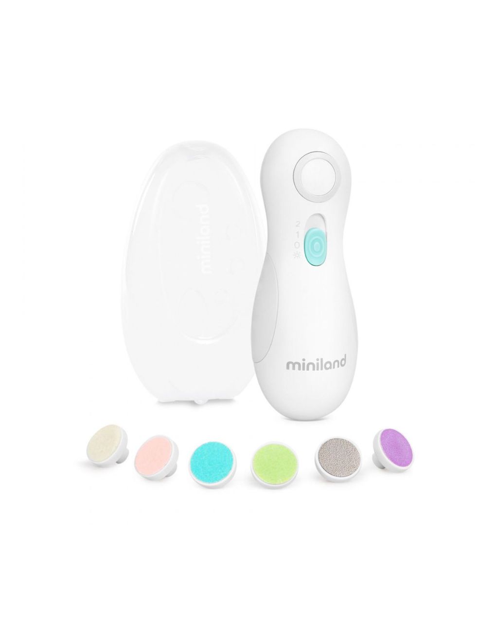 Miniland ηλεκτρική λίμα νυχιών με 6 κεφαλές ml89608