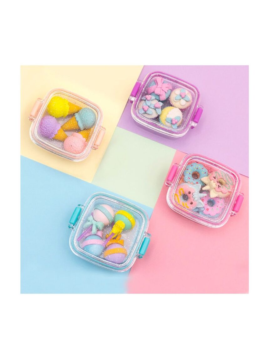 γόμες fancy erasers in lunchbox: delicious desserts σε 4 σχέδια - LITTLE TREE