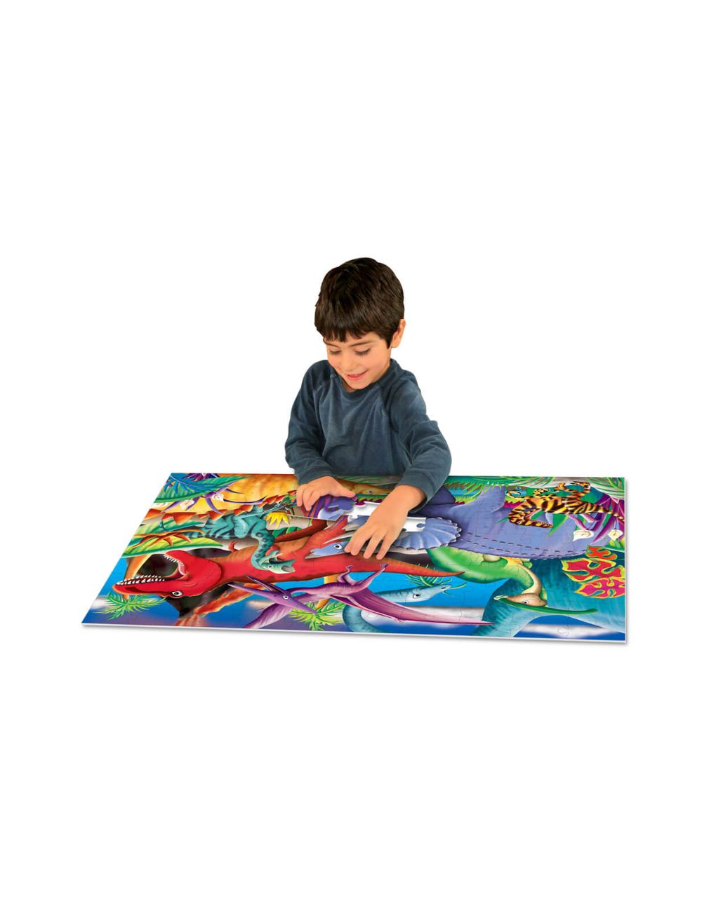 παζλ 2 σε 1 - φωσφορίζει στο σκοτάδι - δεινόσαυροι - THE LEARNING JOURNEY