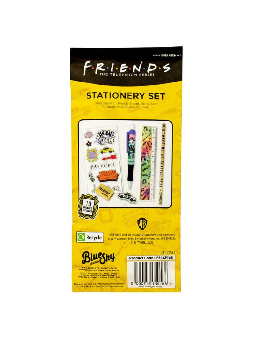 σχολικό σετ friends stationery paper pouch – tie dye - BLUE SKY