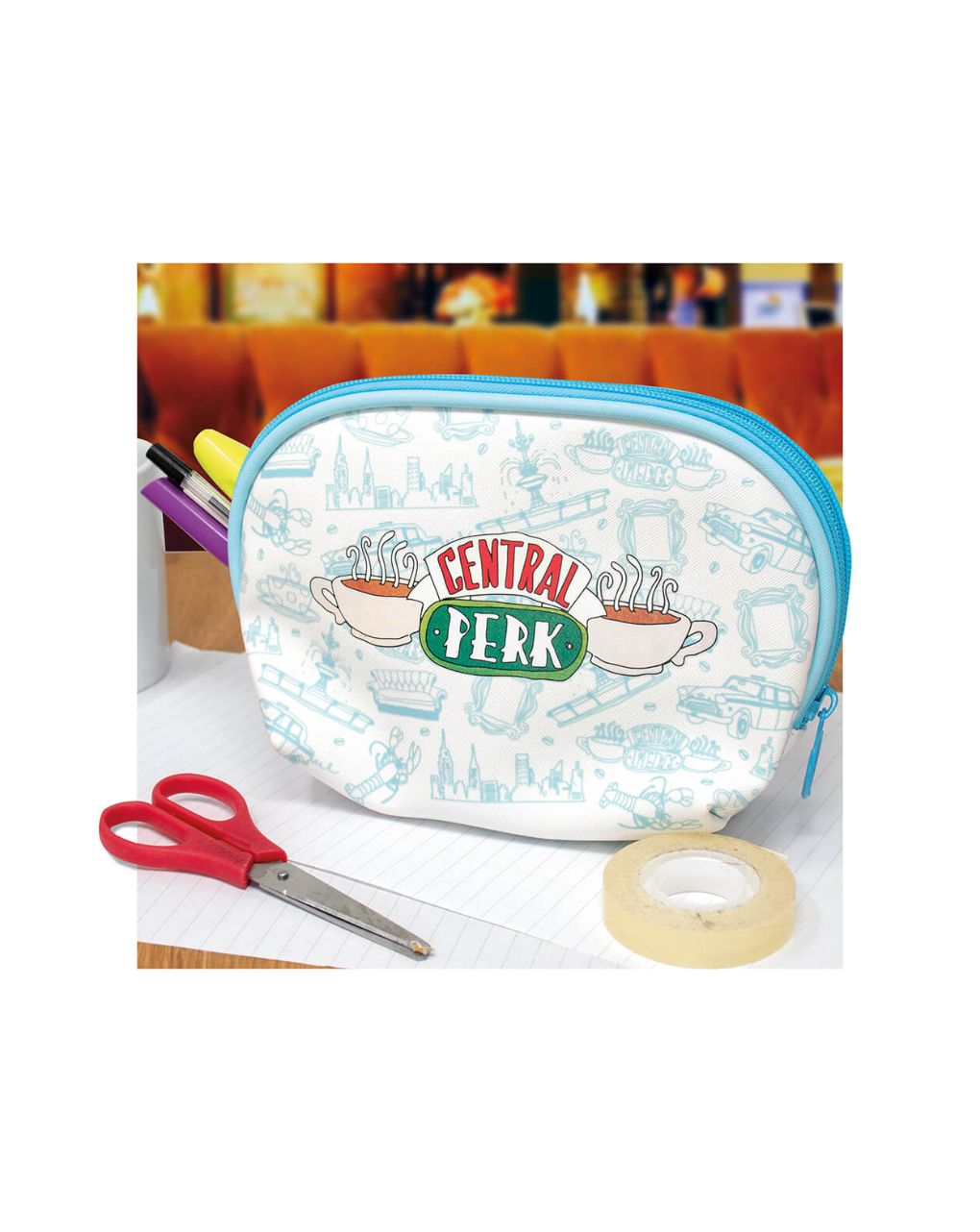 Friends cosmetic mini bag - BLUE SKY