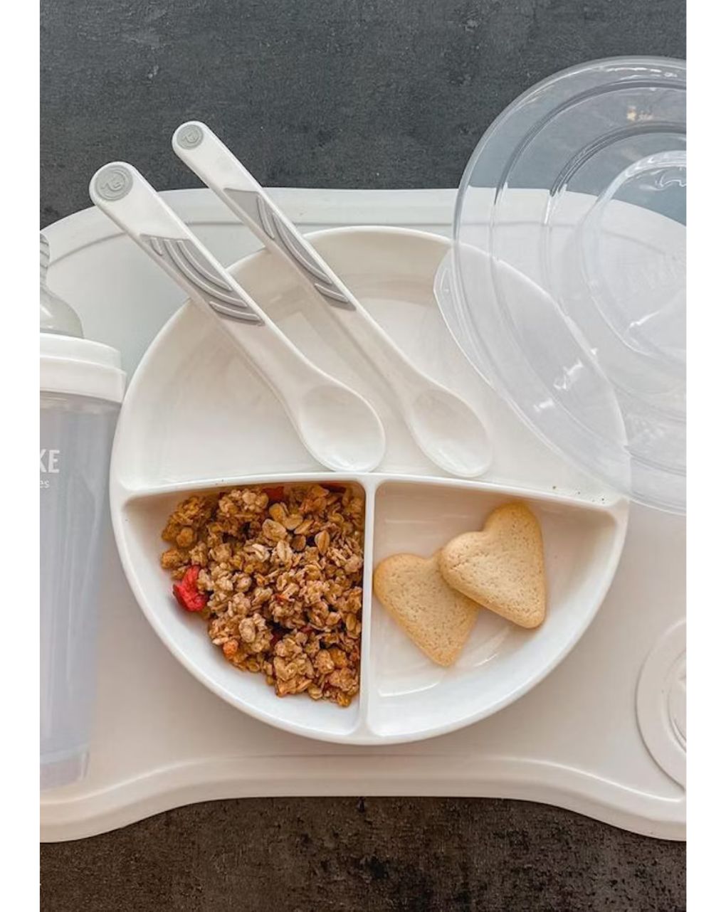 Twistshake σετ 2 κουταλάκια ταΐσματος 4m+ λευκό  32-08-78197 - Twistshake