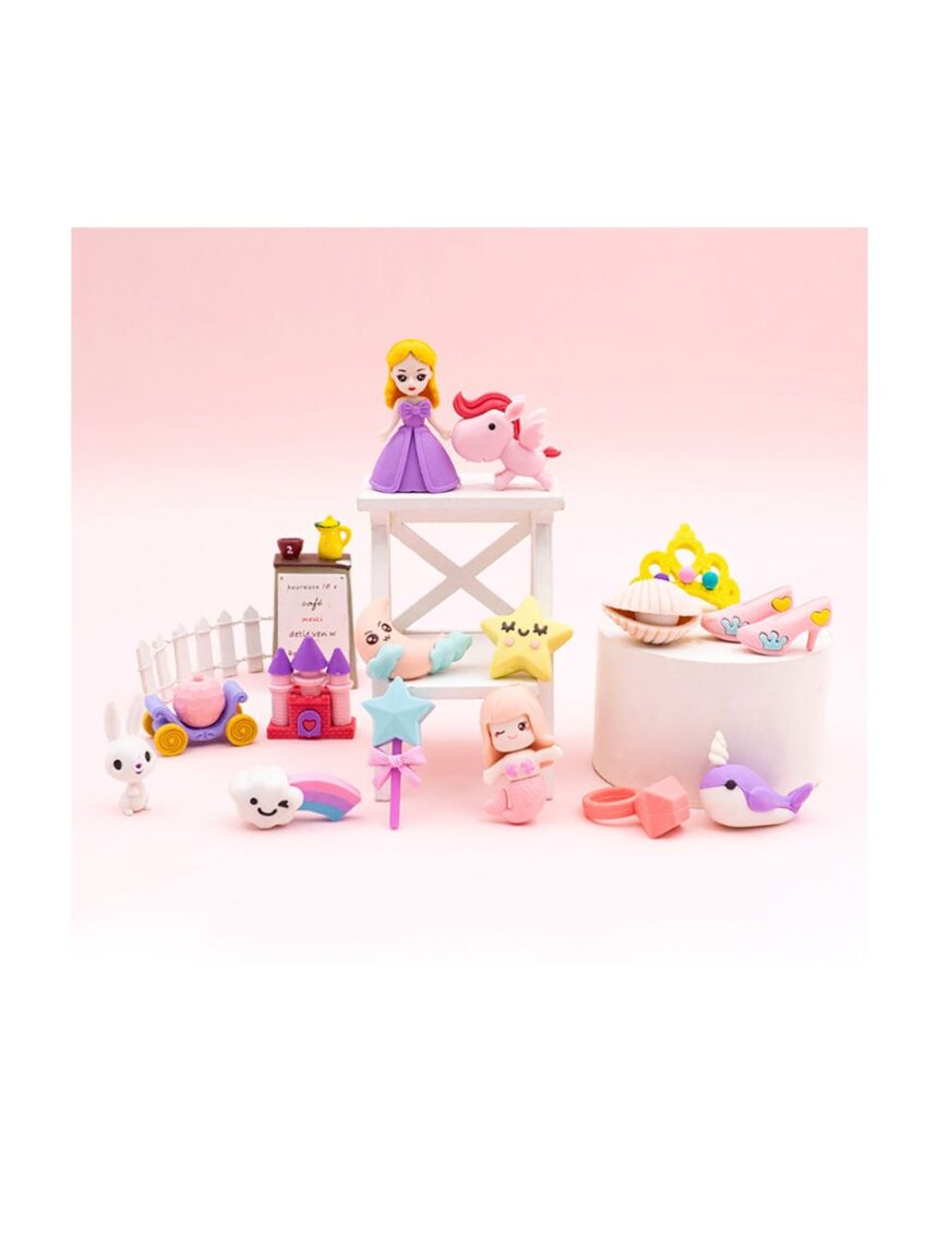 γόμες fancy erasers in lunchbox: princess σε 4 σχέδια - LITTLE TREE