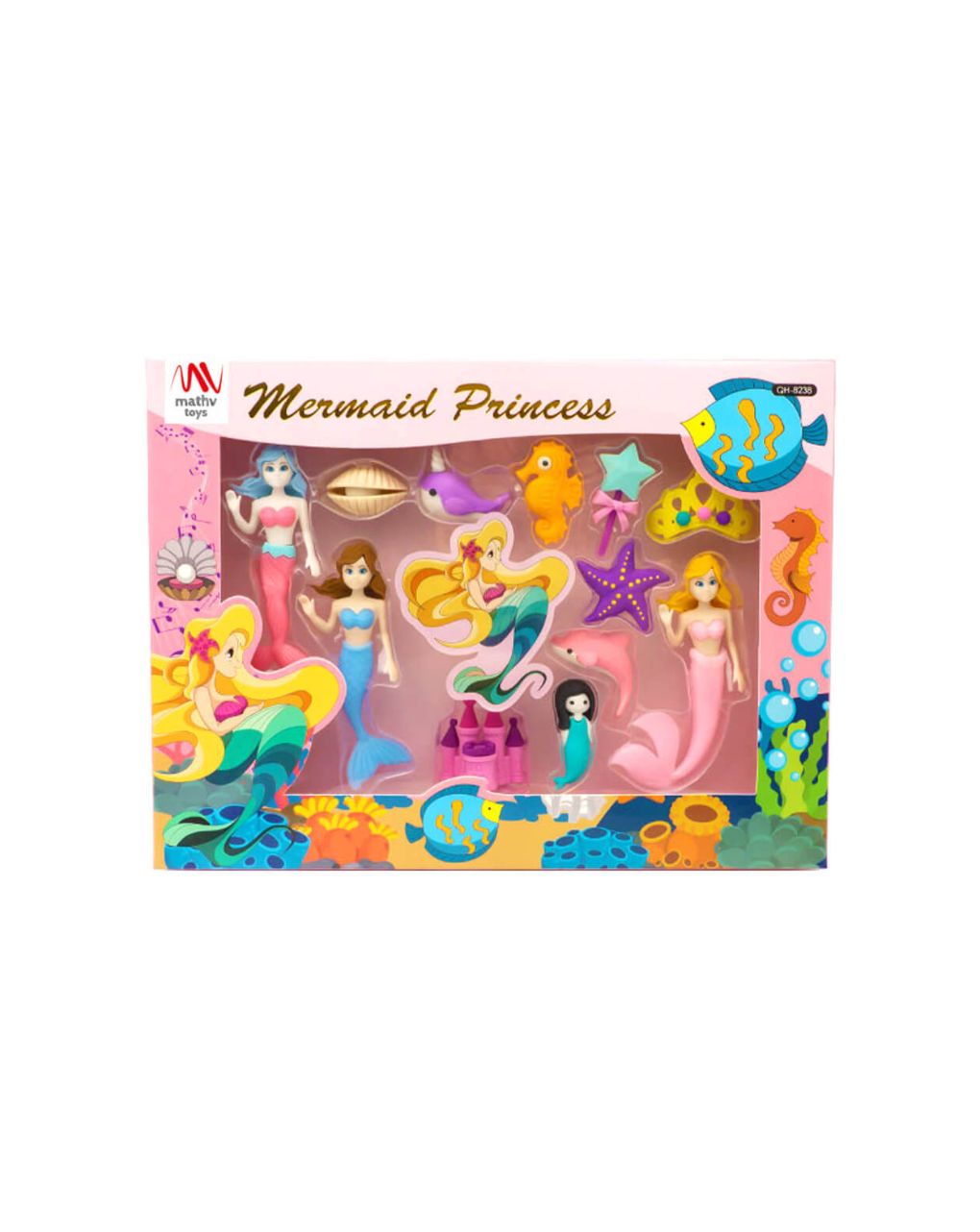 Gift eraser collection: mermaid princess