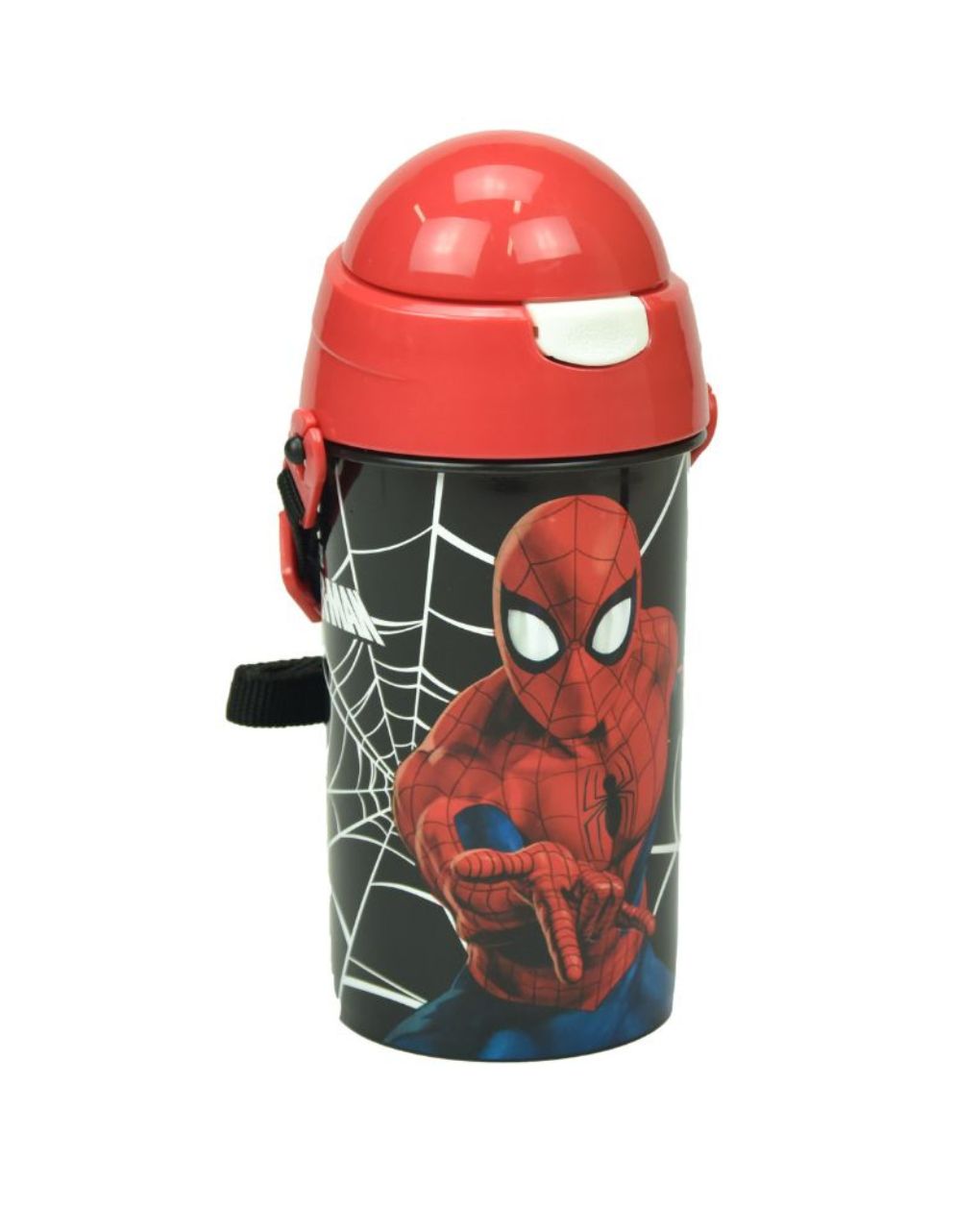 Gim παγούρι πλαστικό fd 500ml spiderman black city, 557-12209 - Gim