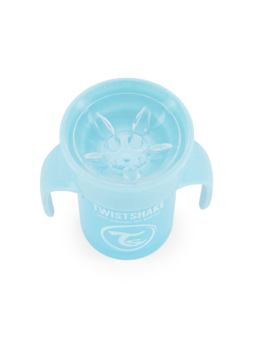 Twistshake κύπελλο spill-free 360° 230ml 6m+ pastel blue 32-08-78929 - Twistshake