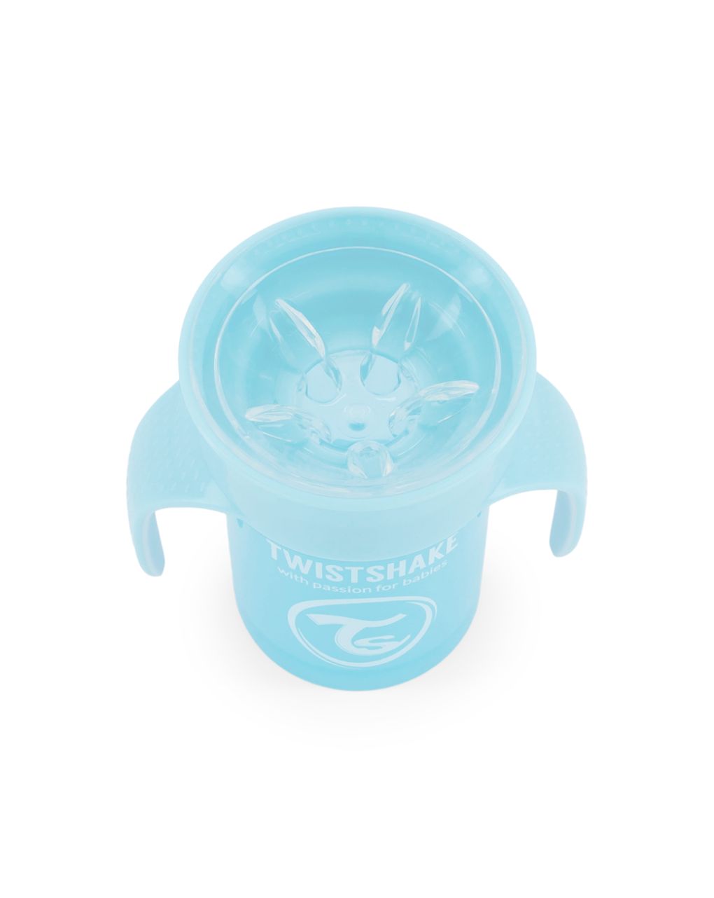 Twistshake κύπελλο spill-free 360° 230ml 6m+ pastel blue 32-08-78929 - Twistshake