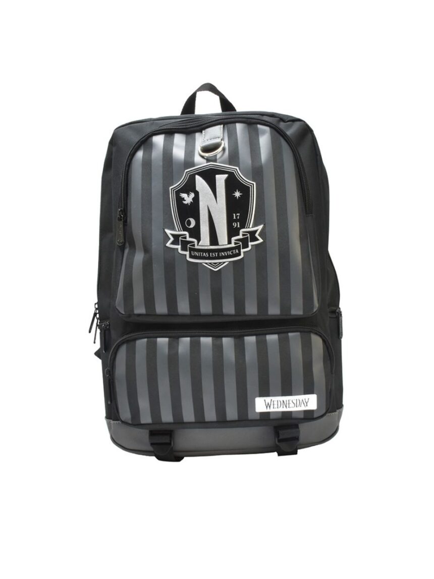 σχολική τσάντα wednesday backpack – premium – nevermore - BLUE SKY