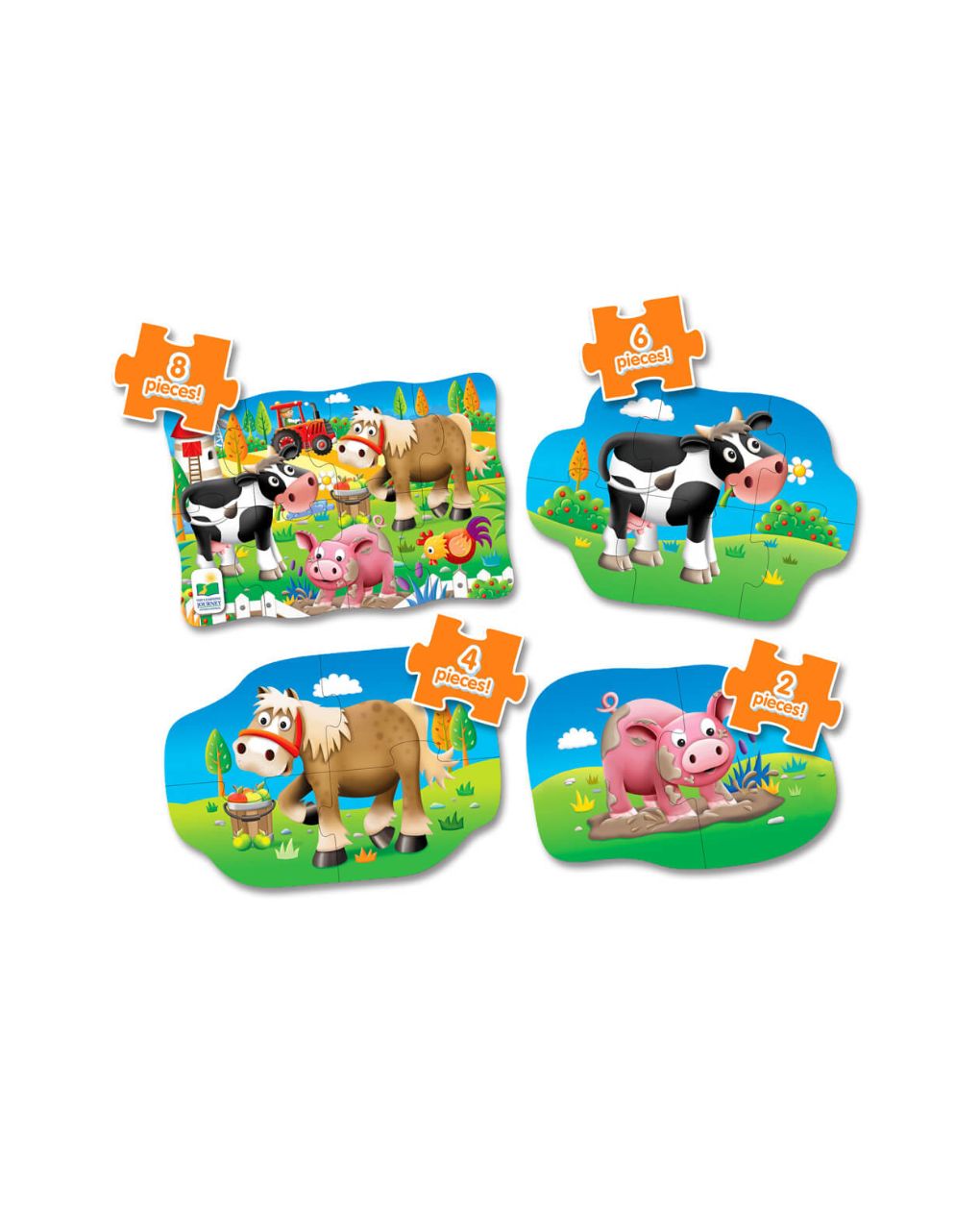 τα πρώτα μου παζλ – σετ 4 σε 1 – φάρμα - THE LEARNING JOURNEY